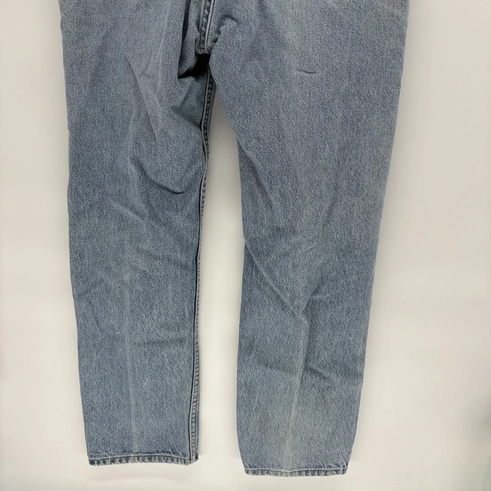 Vintage 90s Levi's 505 Jeans Orange Tab Light Wash Made In USA Men 37X28